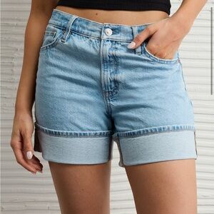 American Eagle Strigid High Waisted Jean Shorts